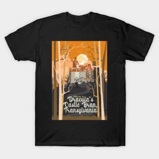 Travel Poster Transylvania, Bran castle, Dracula 3 T-Shirt